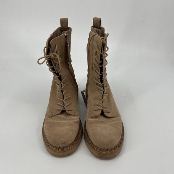 Sam Edelman Tan Suede Lace Up Boots | Size 7 - Picture 2 of 6